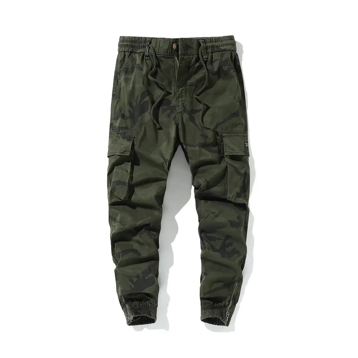 Pantaloni cargo mimetici multitasche da uomo alla moda in puro cotone sciolto di grandi dimensioni sport all'aria aperta resistenti all'usura jogger casual