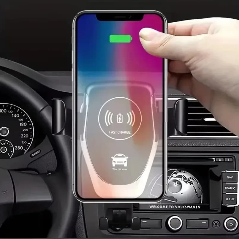 30W Car Wireless Charging Phone Holder 360° Rotation Car Navigation GPS Bracket For iPhone Xiaomi Samsung Fast Charging Station
