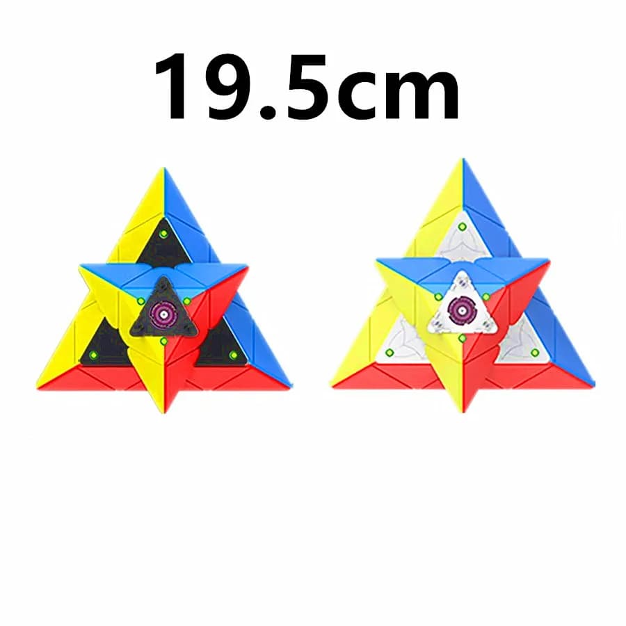 Grande Cubo DianSheng Piramide 3x3 Cubo Magico Magnetico19.5cm Velocità Puzzle Cubo Magico Giocattolo Educativo Professionale Per I Bambini Cubo