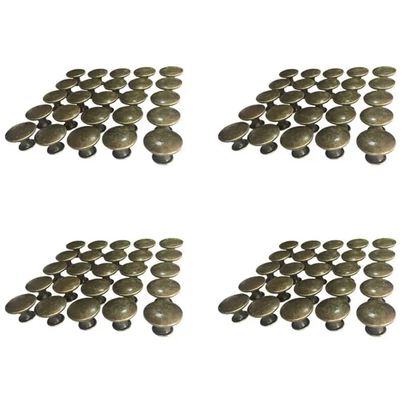 100 pezzi di pomelli vintage per ante e cassetti da 30 mm, maniglie antiche per mobili da cucina e armadi, per cassettiere e armadi, in bronzo anticato - ABQU