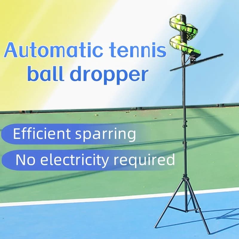 Automatic Throwing Machine For Tennis Balls, Fall Ball Machine, Beginner Rack Practice Device, Tennis Training Device