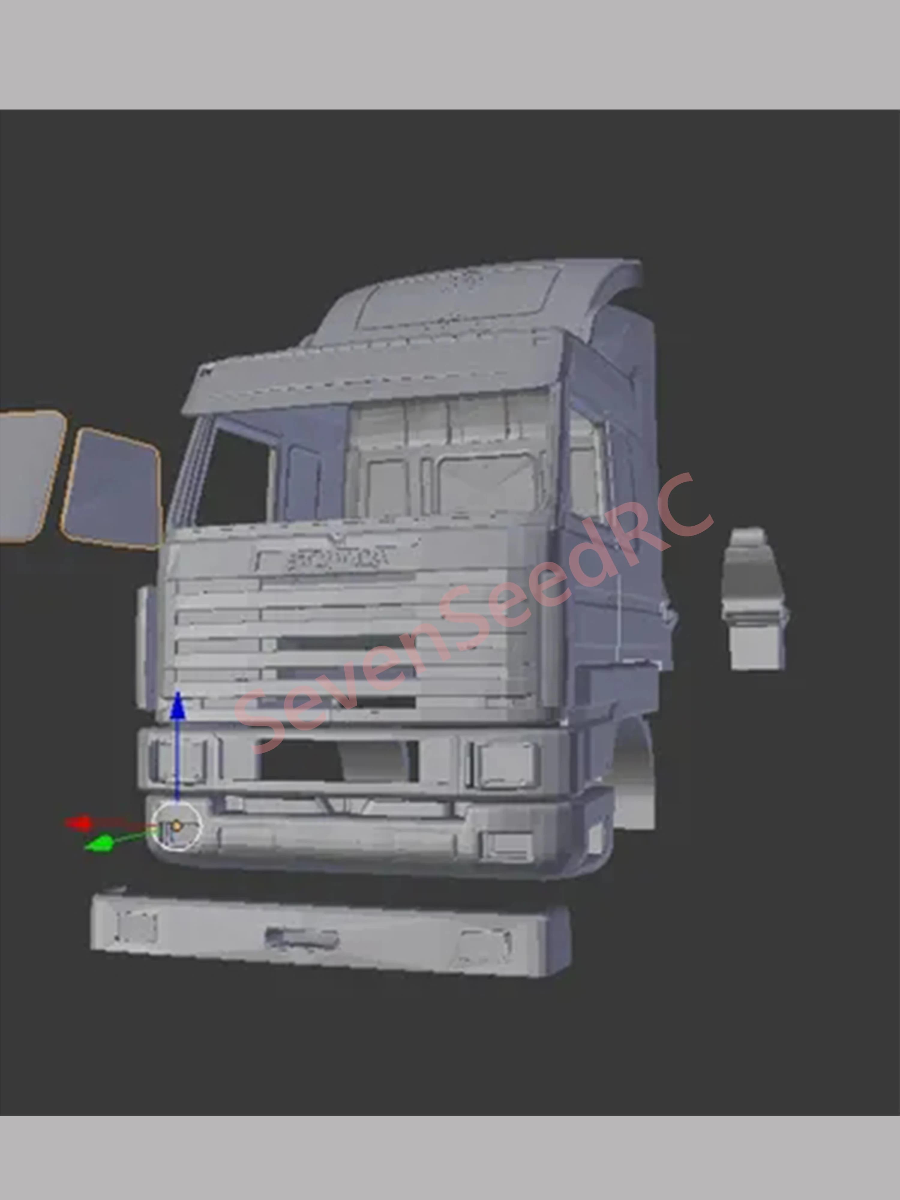 Kit cabina per camion stampato in 3d scania 143M 1/10 1/14 per Fmx modello punto statico JDM Tamiya Lesu Lxy Scaleclub SCX10 trx6 Crossrc nt jt4