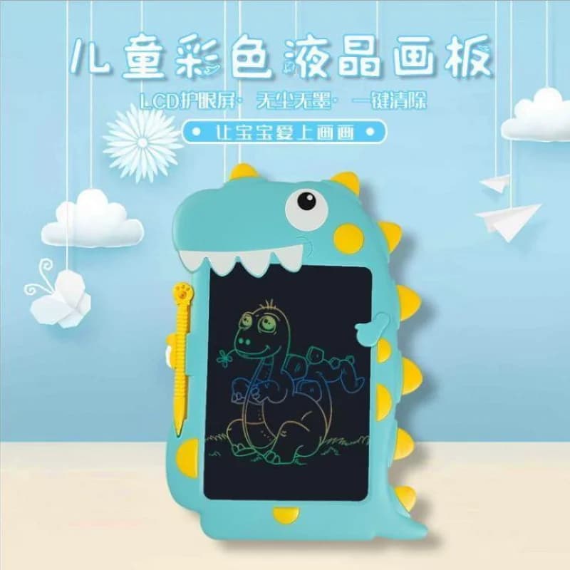 Tavoletta da scrittura LCD per dinosauro per bambini personalizzata Tavoletta da disegno per bambini Doodle per bambini Squalo Scrittura elettronica colorata Blackb