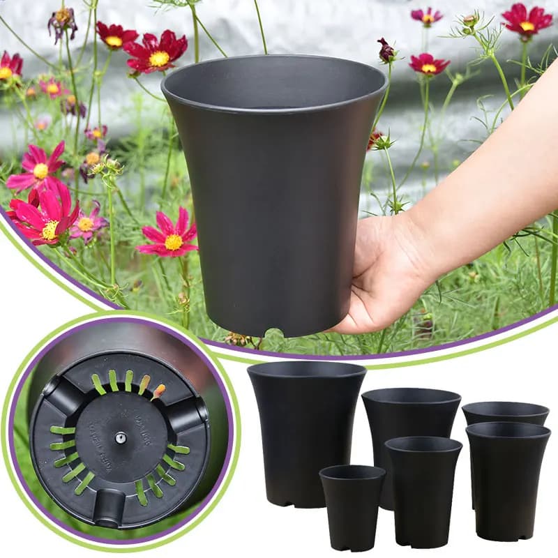 10 pz Vaso da fiori addensato rotondo a vita alta, vaso per piante riutilizzabile piante grasse Vientiane Bacino Home Office Decor Attrezzo da giardino
