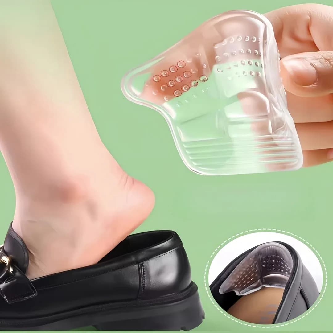 Inserti per tallone in gel di silicone, cuscini anti-vesciche autoadesivi, cuscinetti regolabili per scarpe, cuscinetti per tallone riutilizzabili e confortevoli per i talloni