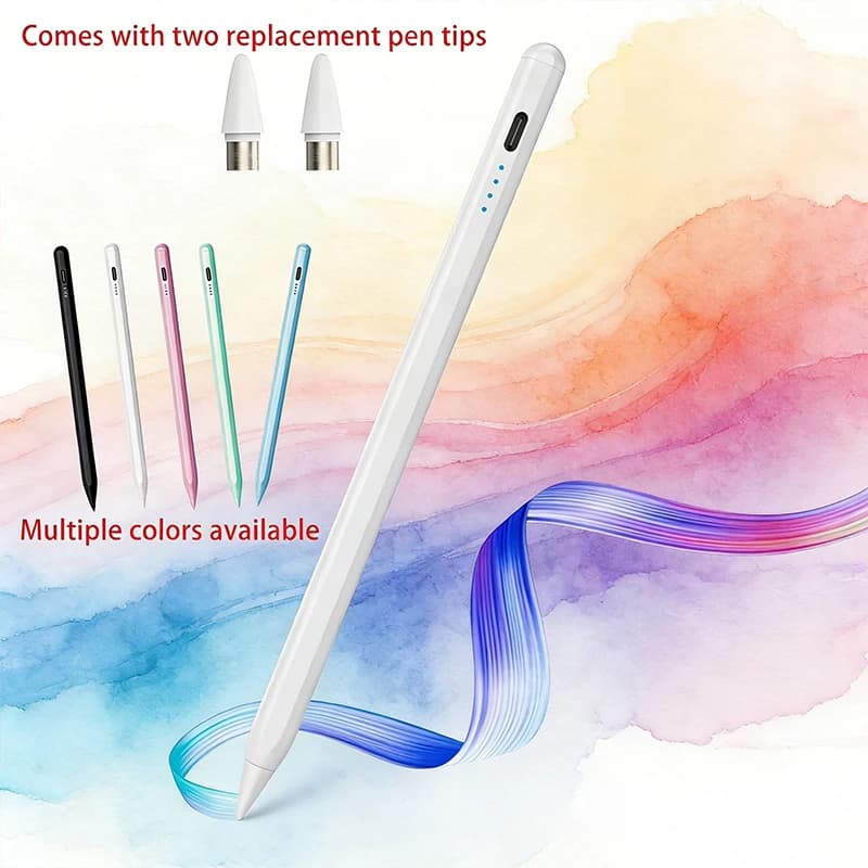 Penna Stylus per Android, iOS, Windows, Penna Touch per Schermi Capacitivi, Compatibile con iPad, Apple Pencil, Huawei, Samsung, Xiaomi, Redmi, Universale
