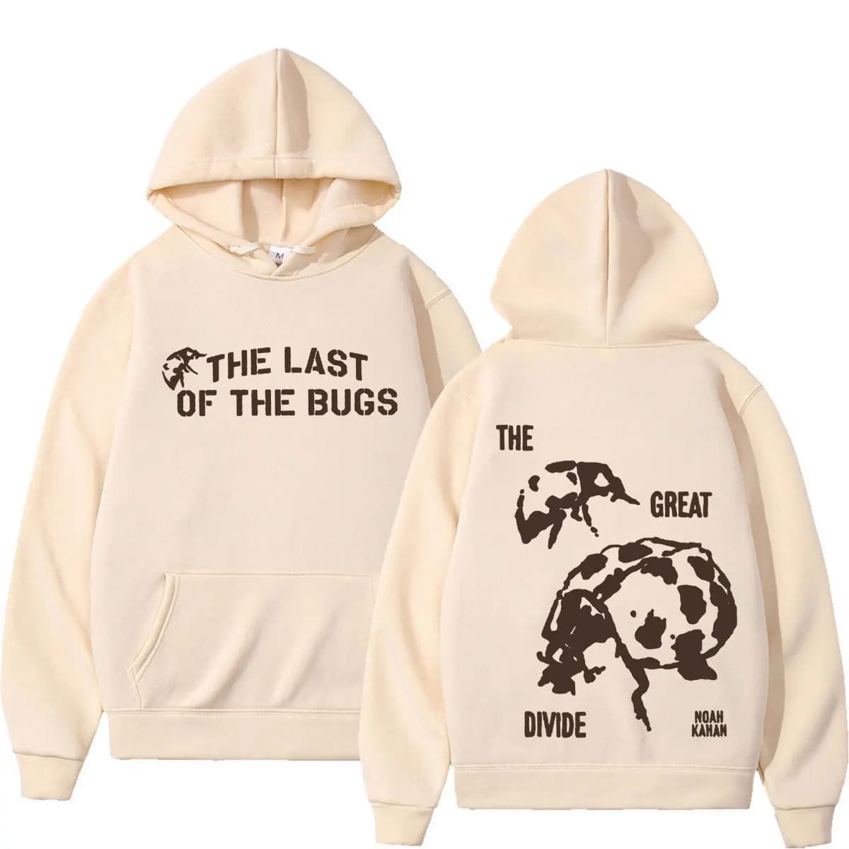 Noah Kahan The Great Divide Tour 2026 Felpa con cappuccio grafica Harajuku da uomo e da donna, pullover a maniche lunghe, casual, oversize