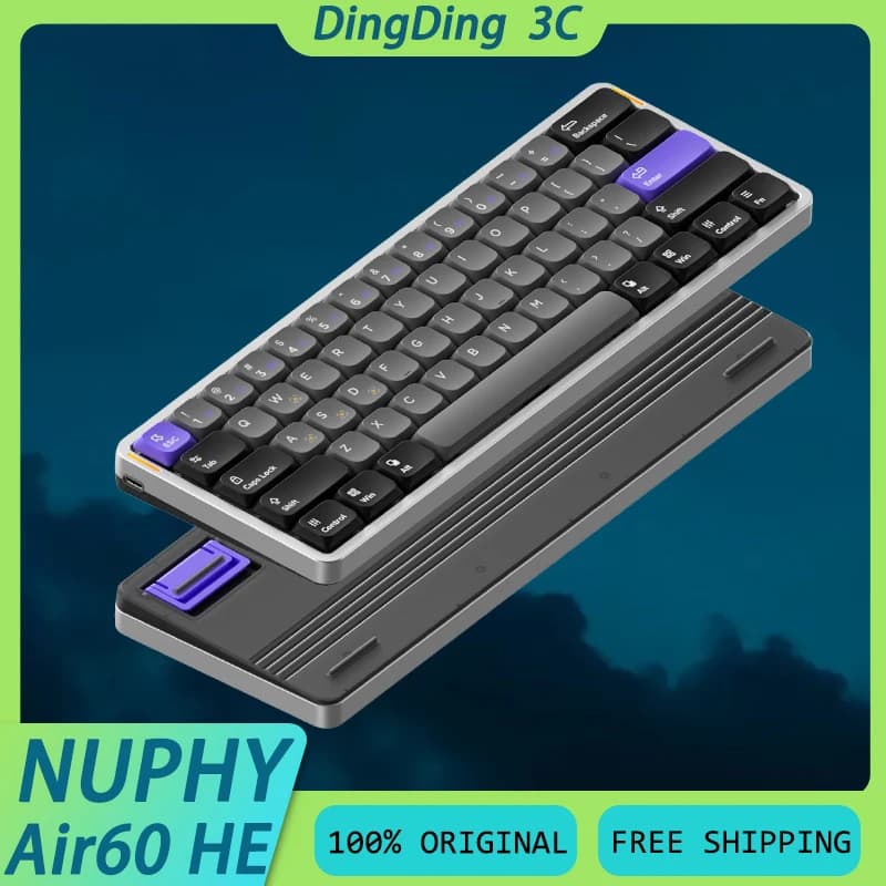 NuPhy Air60 HE Mechanical Keyboard Dwarf Magnetic Switch 8K Return Web Driver RT E-sports Gaming Keyboard Custom PC Accessory
