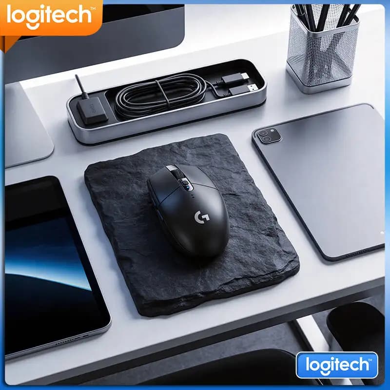 Logitech G305 Wireless LIGHTSPEED Mouse, 12000 DPI HERO, 6 Custom Buttons, 250h Battery, 99g, PC Mac Gamers