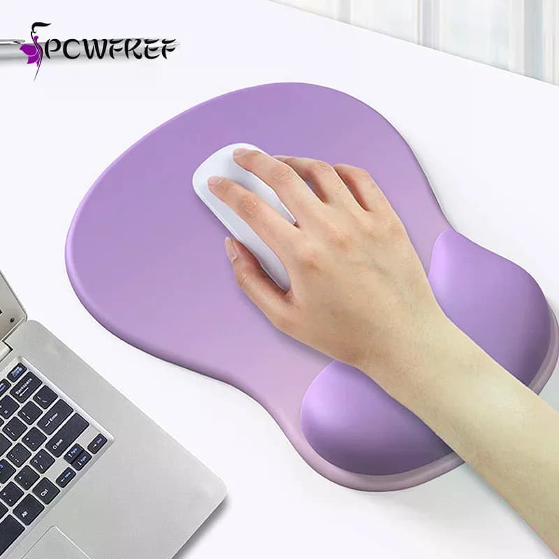 Tappetino per mouse ergonomico Comodo supporto per il polso Tappetino per mouse antiscivolo Tappetino per mouse morbido Poggiapolsi Tappetino per mouse in silicone per computer