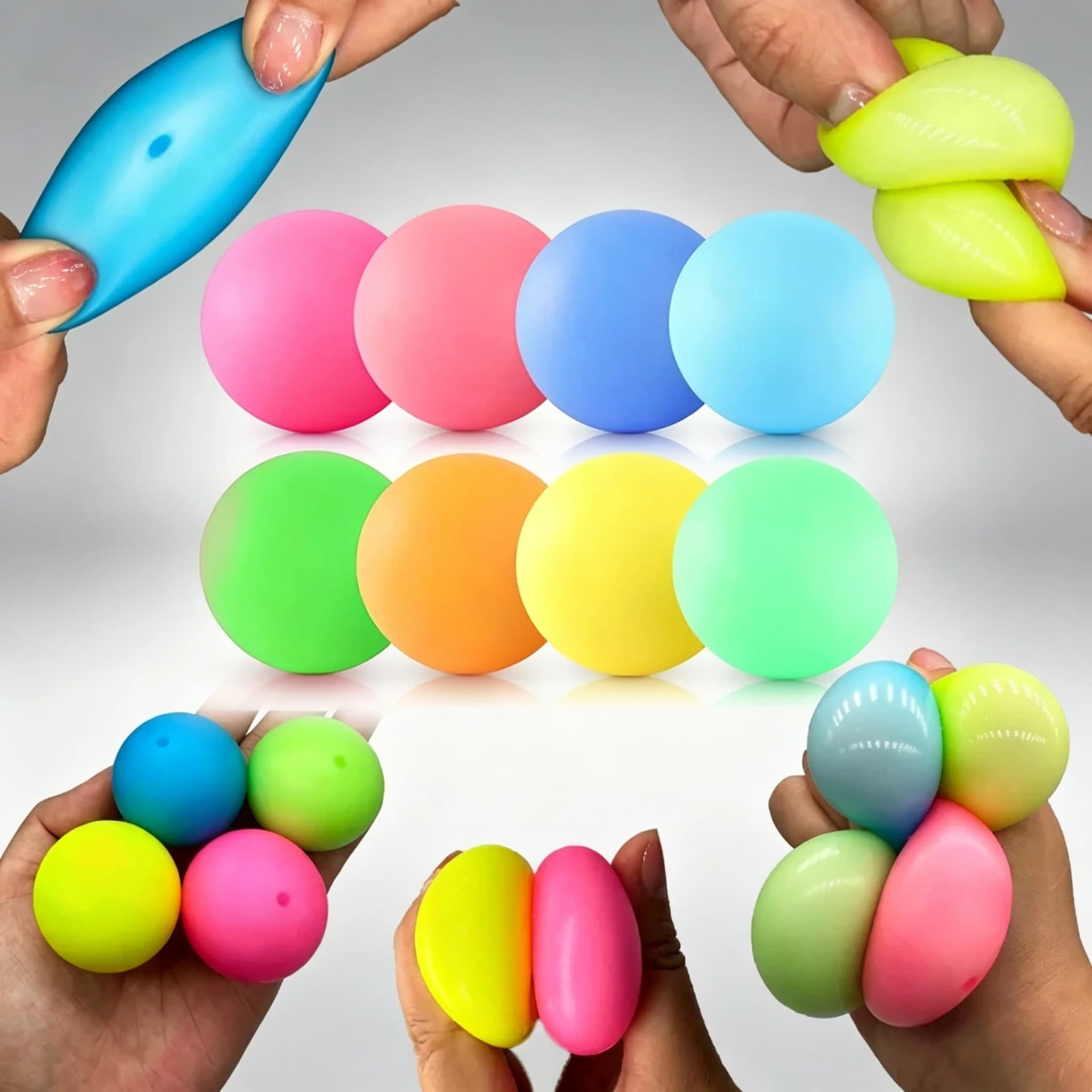 Slow Rising Dough Squishy Stress Balls Pinch Fidget Toys Soft Sensory Calm Down Tension Anxiety Relief Toy Sensory Plaything