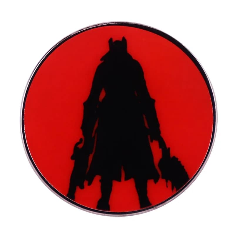 Bloodborne The Hunter Enamel Pin Video Game Figure Brooch Game Character Gothic Art Jewelry