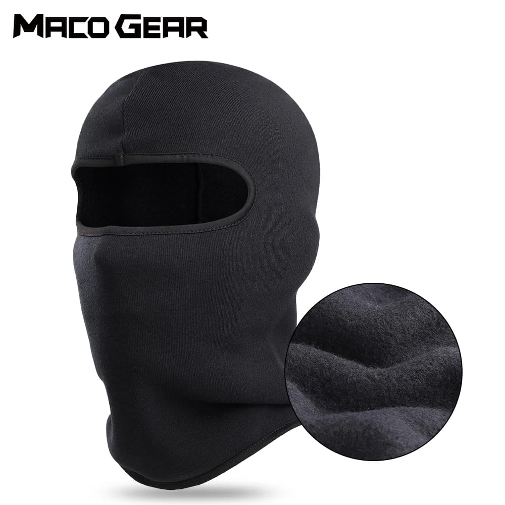 Winter Fleece Walk-in Thermal Mask Full Face Skiing Sports Skiing Hiking Campsite Outdoor Bike Helmet Caps Man Woman