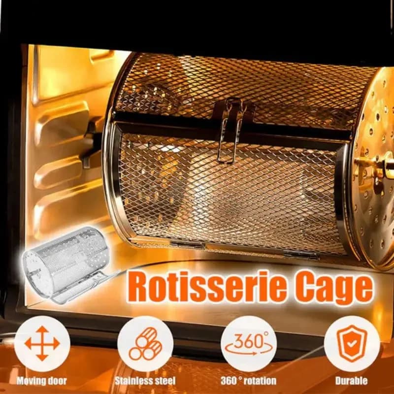 Stainless steel rotary grill nuts, peanuts, chestnuts rotary grilling cage rotating grill frying air grill rotating cage