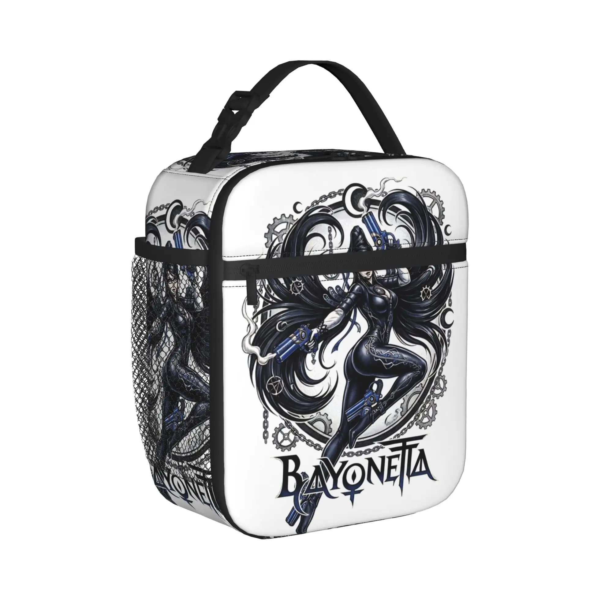 Bayonettas Stylish Witch Borsa termica per il pranzo, borsa termica riutilizzabile, contenitore per il pranzo, borsa portatile per il pranzo, custodia Bento