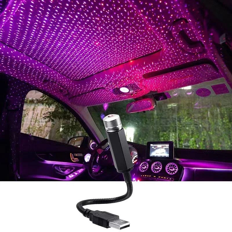 Mini LED per tetto auto, stella, luce notturna, proiettore, atmosfera, galassia, lampada, USB, decorativa, regolabile, per strumenti da soffitto per tetto automatico