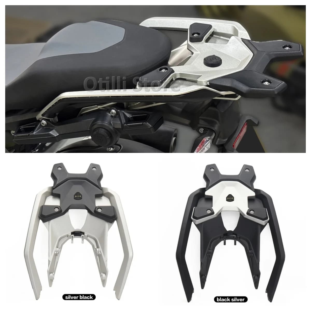 Portapacchi posteriore per moto con interfaccia USB Supporto per staffa porta attrezzi per cassetta degli attrezzi per BMW R1300GS R 1300 GS r1300gs 2023 2024