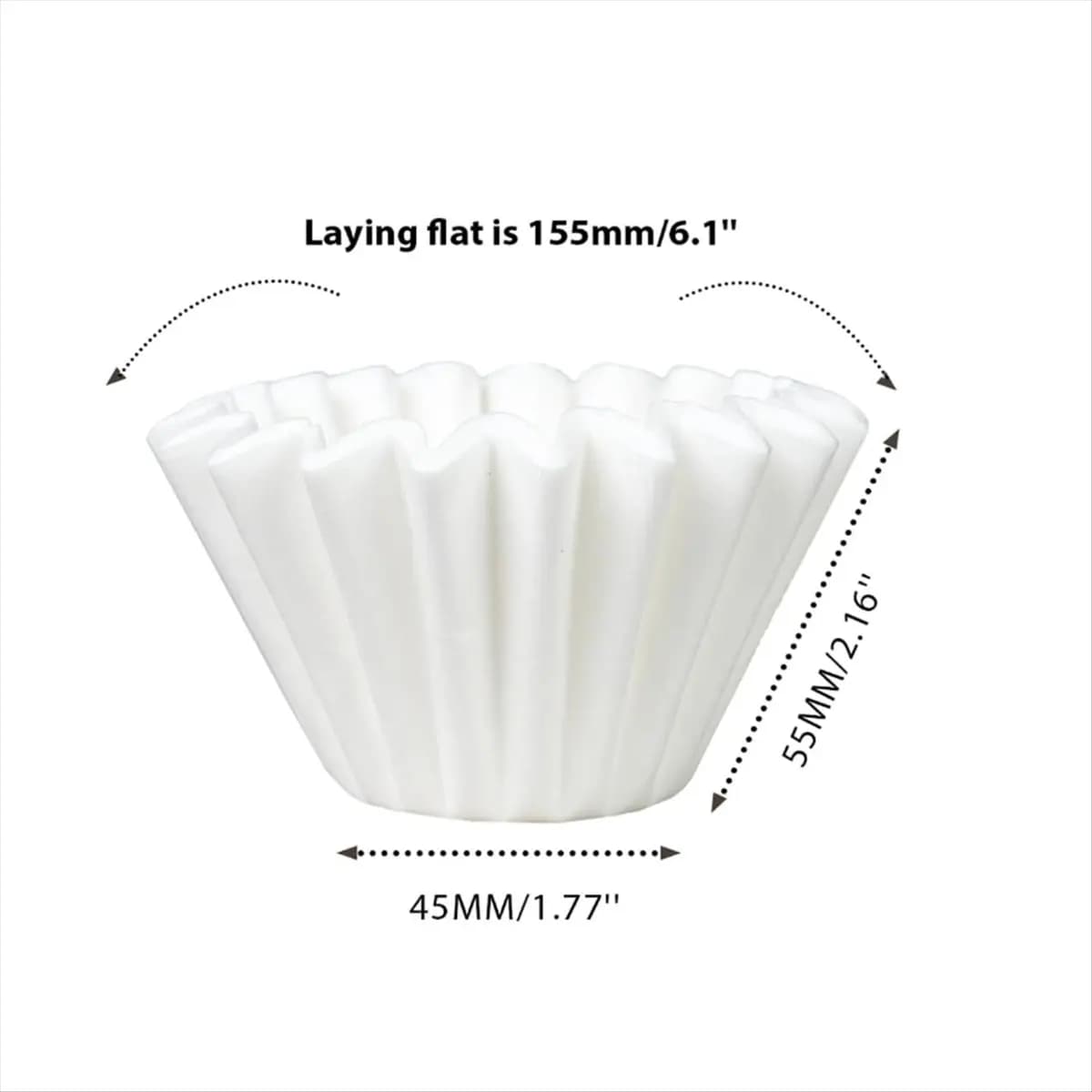 A47T 200Pcs Coffee Paper Filters for Ninja PB051, Disposable Coffee Filter for Ninja Pods and Grounds Coffee Maker