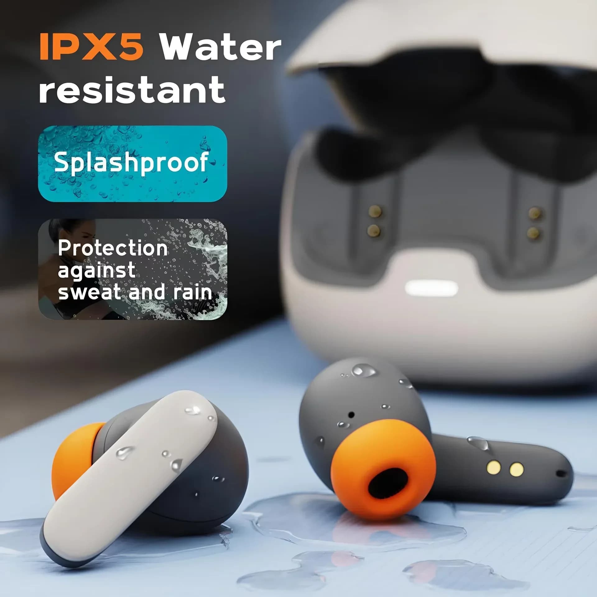 Bluetooth 5.4 TWS Wireless Earphones Ultra-low Latency Dual Microphone ENC Noise Cancelling in Ear Bluetooth Earbuds