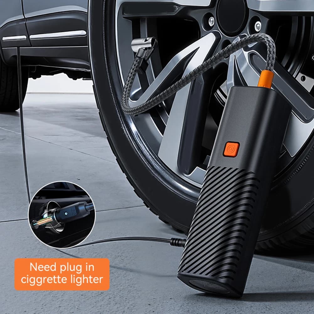 Pompa elettrica portatile per gonfiaggio pneumatici per auto 12V ad alta pressione con display digitale della pressione per auto, biciclette e motocicli