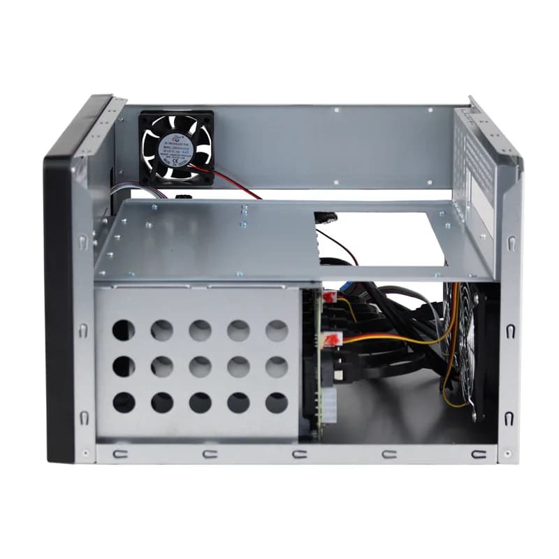 Case NAS a 8 Bay USB 3.0, Chassis Server di Archiviazione per Scheda Madre Micro ATX, Alimentatore 1U, Enclosure Vuoto