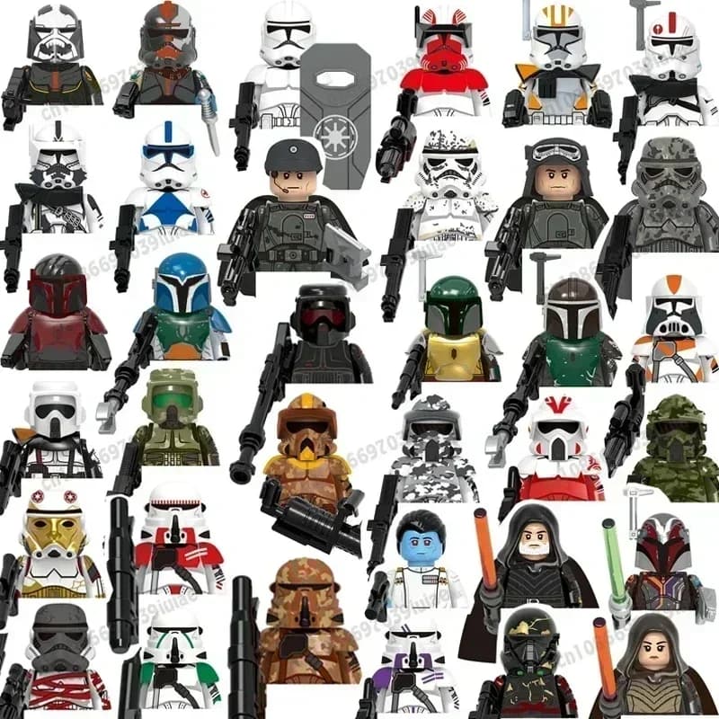 HEROCROSS STAR WARS Clone Troopers Imperial Stormtrooper 501st Regiment Mini Robot Figure Toy Bricks Assembling Doll Present