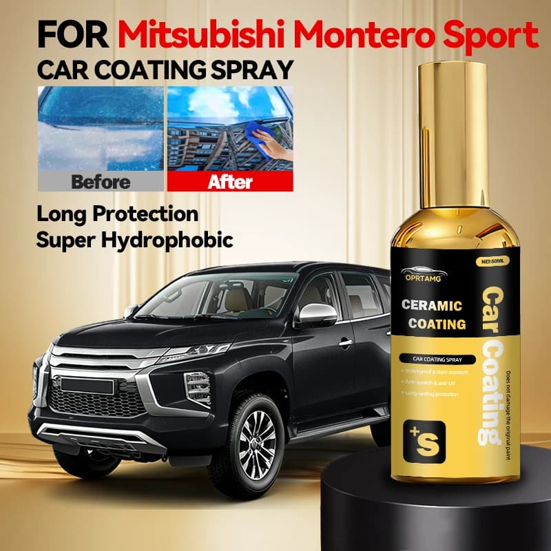 Agente di Rivestimento per Auto Mitsubishi Montero Sport, Spray Liquido Nano-Cristallino, Strato Idrofobico, Accessori Auto per Lucidatura Ceramica