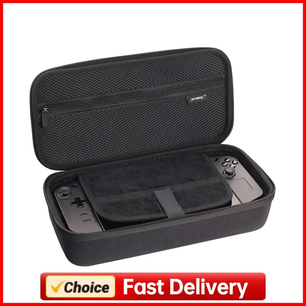 Travel Carrying Storage Organizer with Mesh Pocket Waterproof Protective Storage Bag for Legion Go 1&2 Game Console
