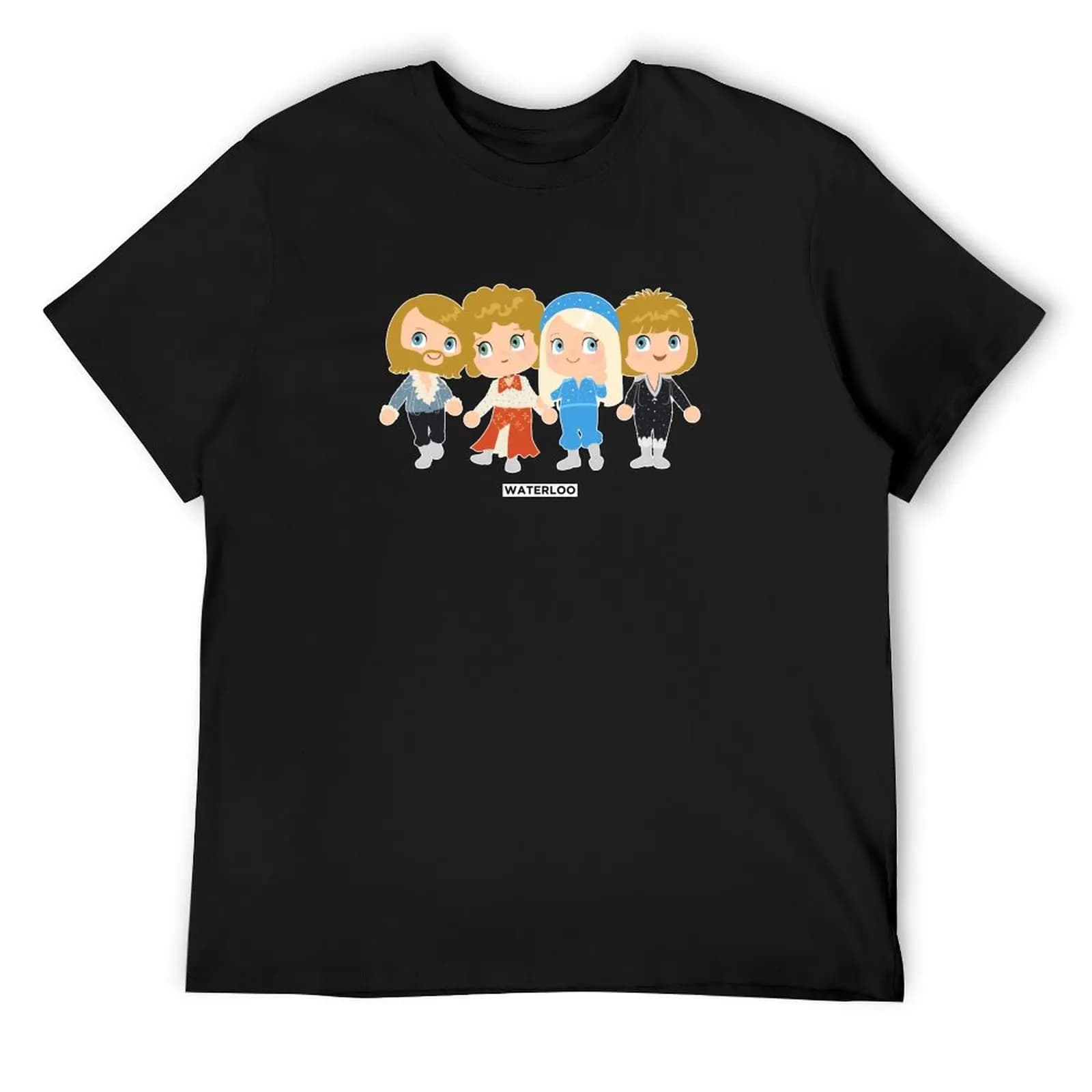 Waterloo, ABBA, ESC 1974 Svezia T-shirt camicia personalizzata maglietta essenziale estate top vestiti estetici abbigliamento da uomo