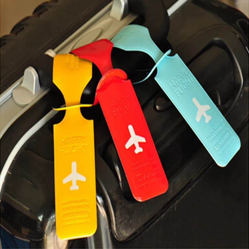 Copertura per Etichetta Bagaglio da Viaggio, Porta Etichetta ID Valigia, Porta Etichette Bagaglio con Lettere, Etichette per Imbarco, Etichetta Portatile, Accessori Creativi milkjoy
