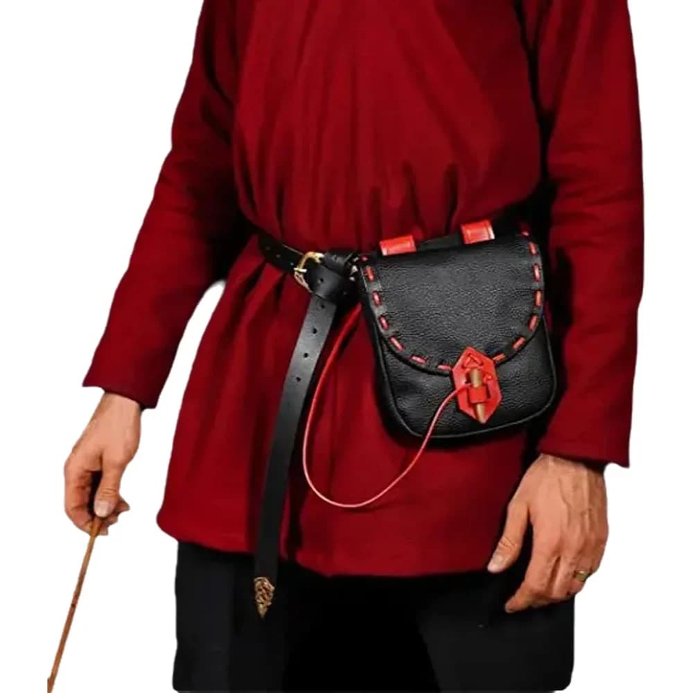 Medieval Retro Waist Pouch Bag Portable Waist Belt Fanny Pack Purse Cosplay Prop with Decorative Sports Fanny Pack Cosplay Props