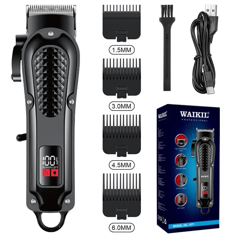 Cordless USB Recharge Professional Hair Clipper Beard Trimmer Portable Electric Hair Cutting Tool Ideal Gift For Men