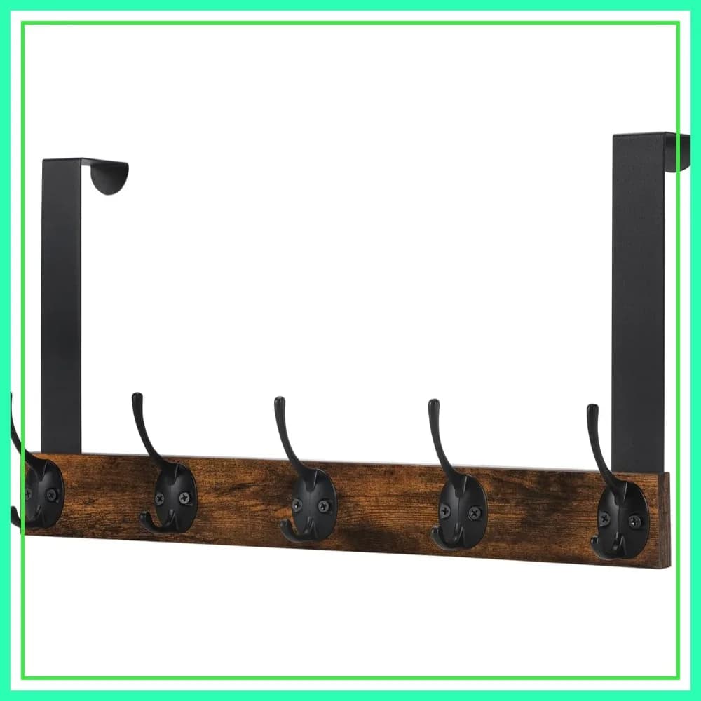 Ganci per porta, appendiabiti da porta in legno, portasciugamani, appendiabiti per asciugamani, vestiti, cappelli