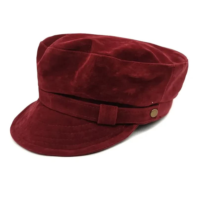 Berretto invernale in cotone solido caldo berretto ottagonale cappello da strillone cappello da pittore militare per ragazza e donna 13