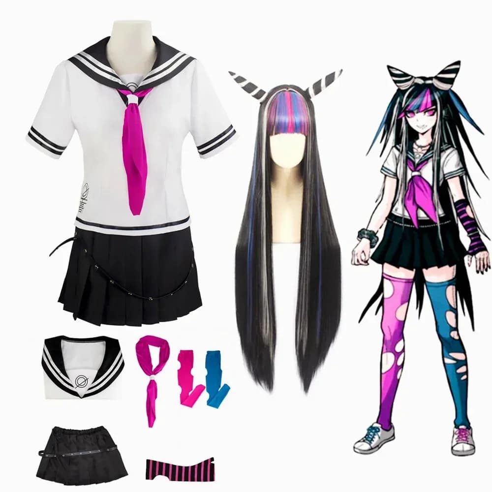 Anime Super Dangan Ronpa 2 Danganronpa Ibuki Mioda Costume cosplay uniforme