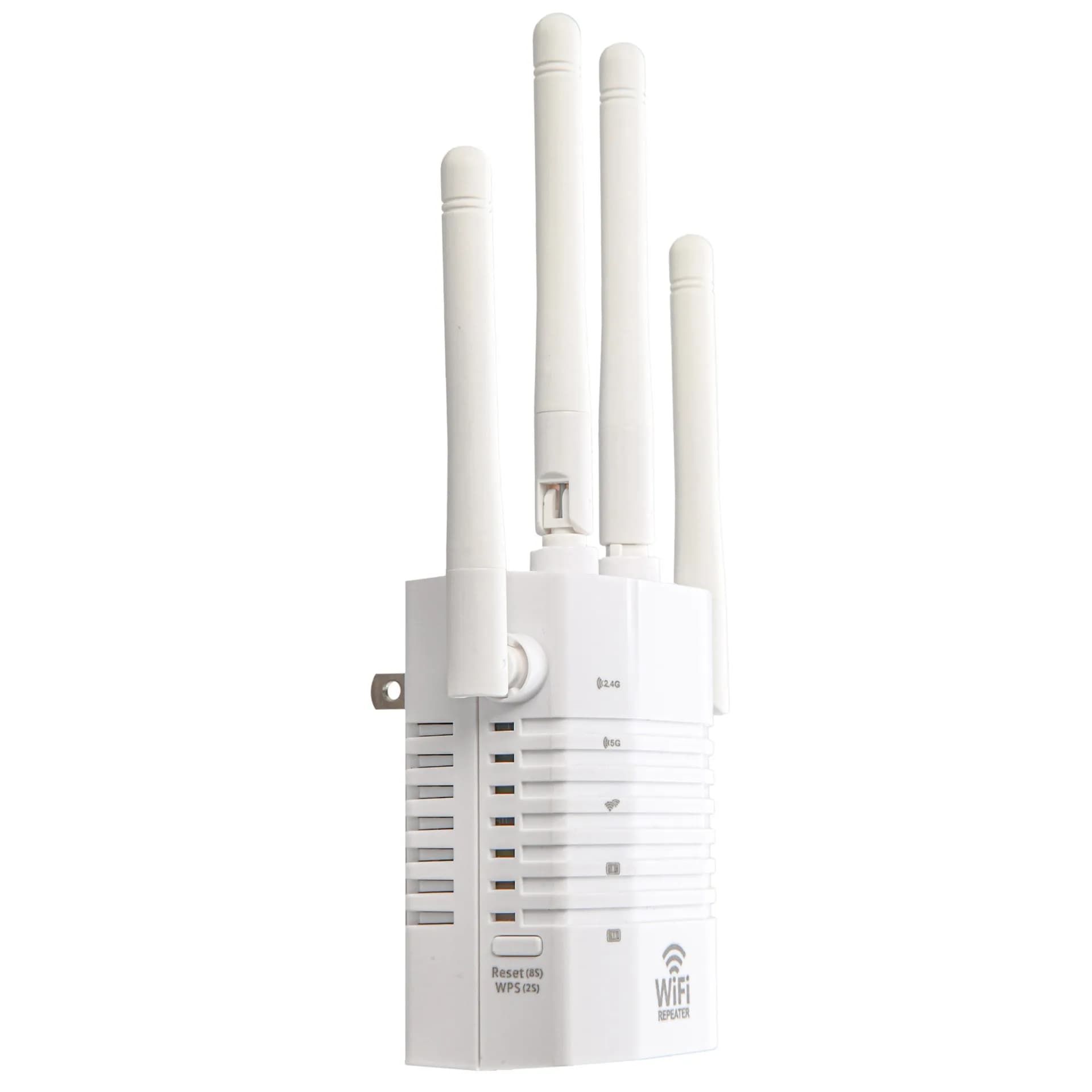Amplificatore di segnale extender WiFi 1200Mbps Ripetitore wireless Router Dual Band Gamma Wi-Fi 2.4/5GHz Plug in Home