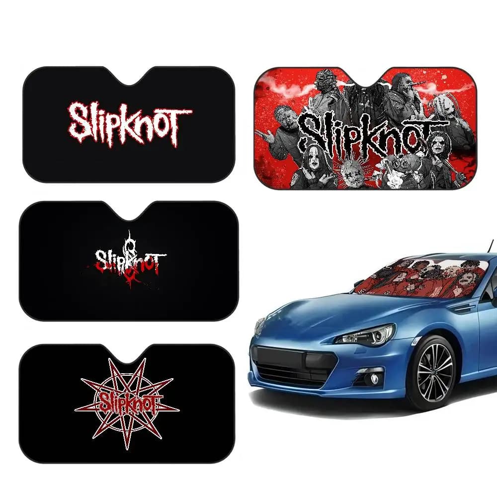 Foldable Parasol for Auto Windscreen with S-slipknot Logo, Reflective, Portable, Breathable, Anti-UV Protection