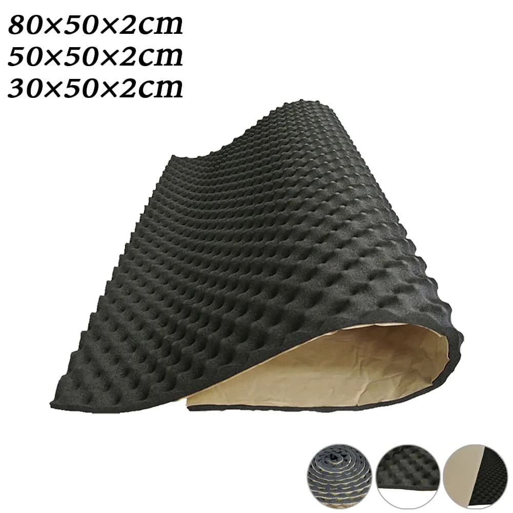 1 rotolo 80/50/30cm cofano auto motore Firewall tappetino termico fonoassorbente isolamento insonorizzante schiuma fonoassorbente