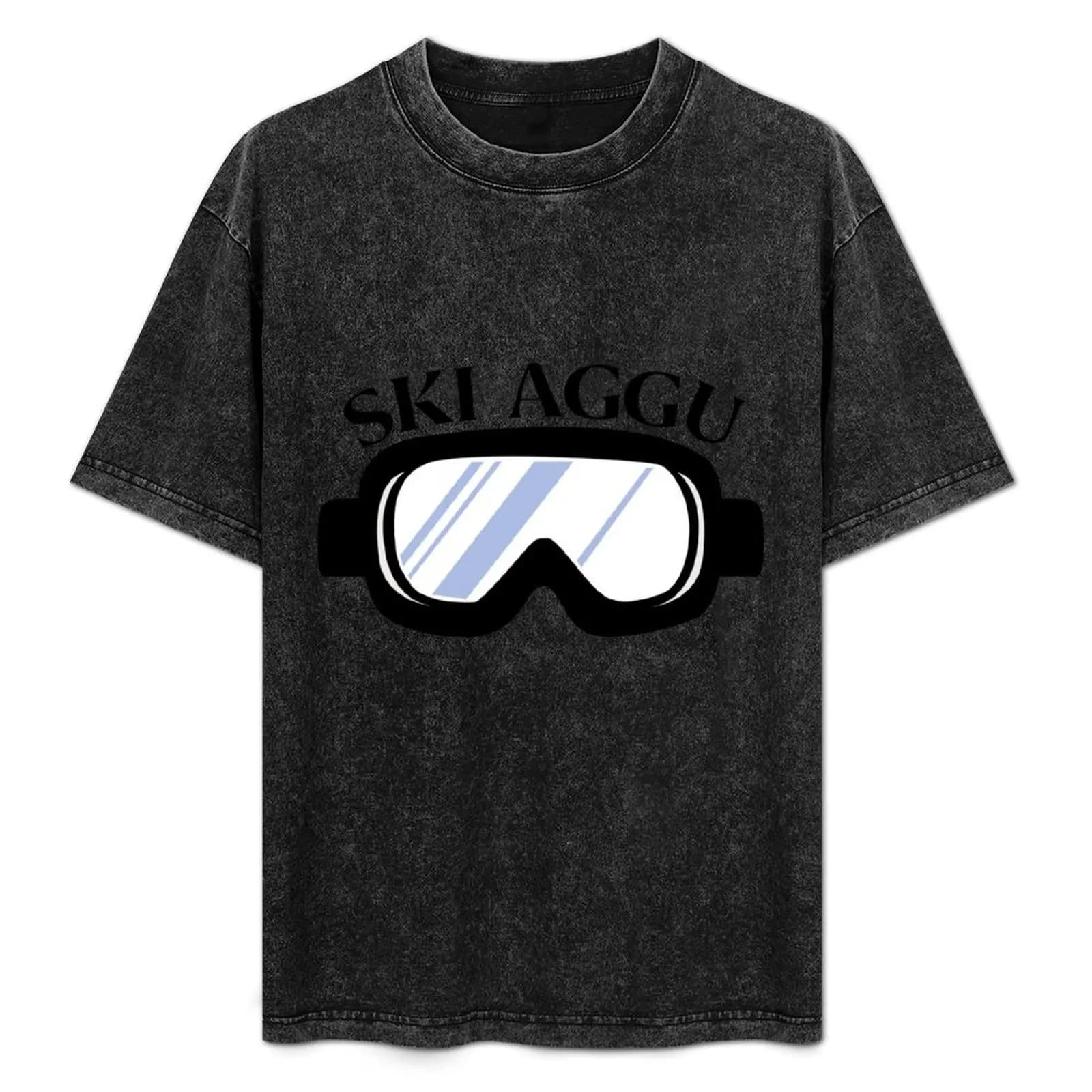 T-shirt Ski aggu goggles T-shirt sportiva casual ad asciugatura rapida