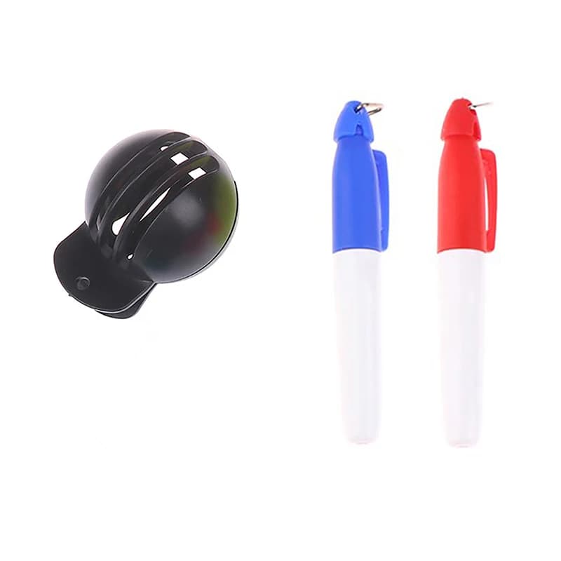 New 1set Golf Marker Hand Tools With Pens Golfing Marker Tool Alignment Kit With Marker Pen Golfs Balls Drawing Line Tool