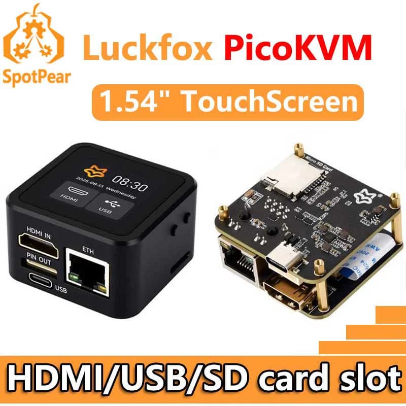 Luckfox PicoKVM KVM NanoKVM RV1106 Pico Remote Control/Alimentation/Wireless HDMI USB desktop maintenance device for PiKVM Raspberry Pi