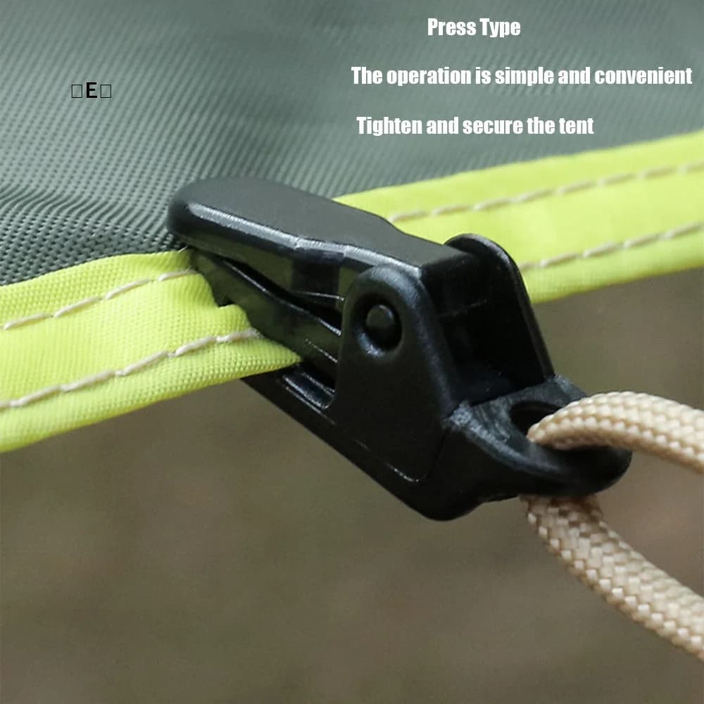10 Pieces Clamps for Curtains and Telons, Camping Tent Hooks, Survival Firing Tool, Camping & Hiking Equipment, Wholesale