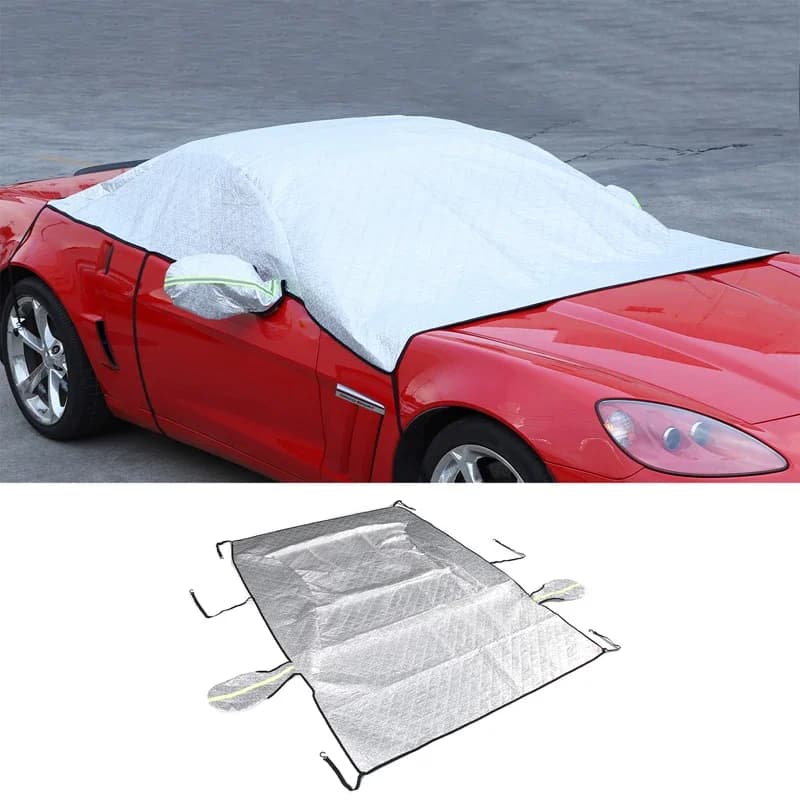 Copertura Antineve per Chevrolet Corvette C6 2005-2013, Protezione per Parabrezza, Antigelo e Parasole
