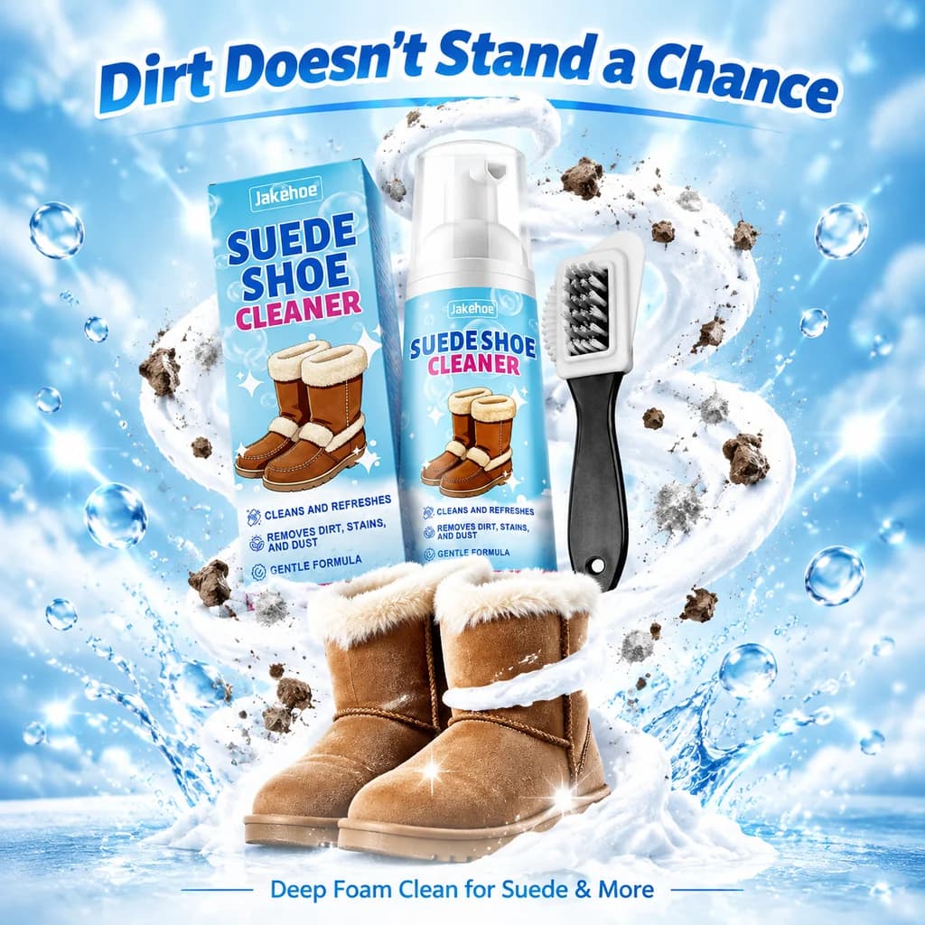 Suede Cleaner for Shoes Nubuck Shoe Cleaning Kit with Brush Boot Cleaner Snow Boots Leather Shoes Home Care Suitable for Car