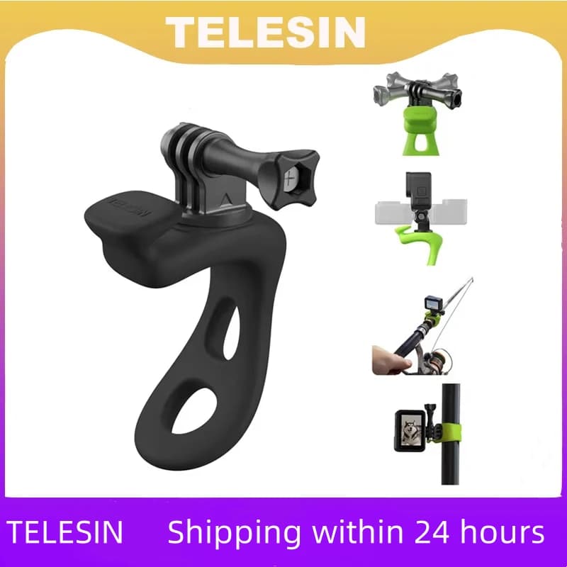 TELESIN Action Camera Adjustable silicone stand Mini flexible bracket for action camera accessories Gopro Insta360 DJI