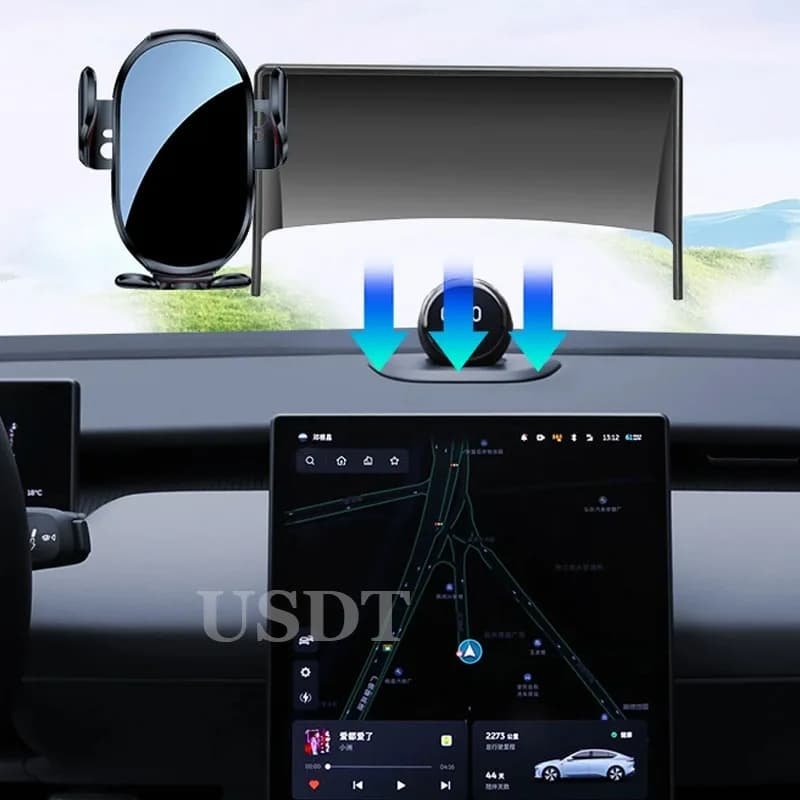 Car Phone Support Bracket Navigation Panel Special base for NIO ET5T Touring ET7 2022 2023 2024 12.8 inch Accessories