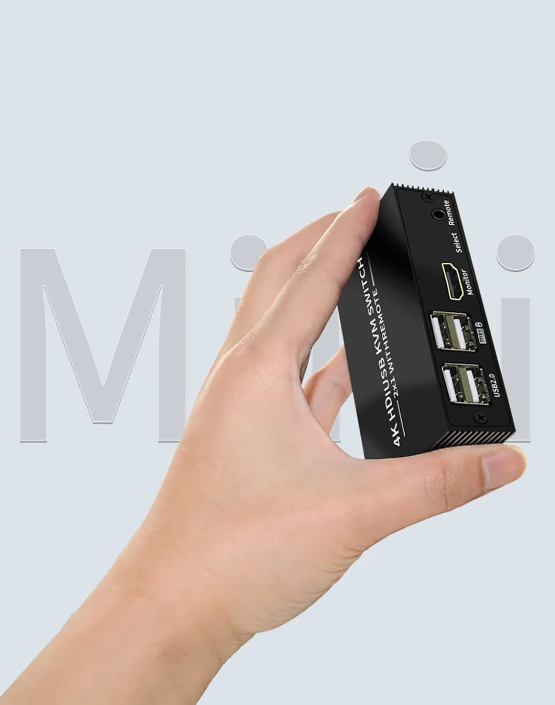 Switch KVM compatibile HDMI 2x1 4K Selettore switch USB compatibile HDMI 2 in 1 uscita con hub USB a 4 porte Condivisione controller desktop