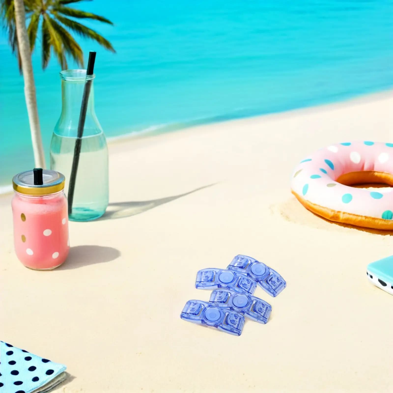 8 Pezzi Fibbie per Cinturini Occhialini da Nuoto, Clip di Fissaggio Universali a Sgancio Rapido in Plastica, Leggere e Impermeabili, Parti di Ricambio per Occhialini