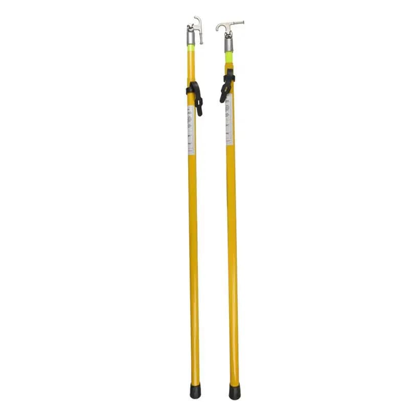 Epoxy Resin High Voltage Telescopic Insulated Triangle Fiberglass Operating Rod For Power Utility