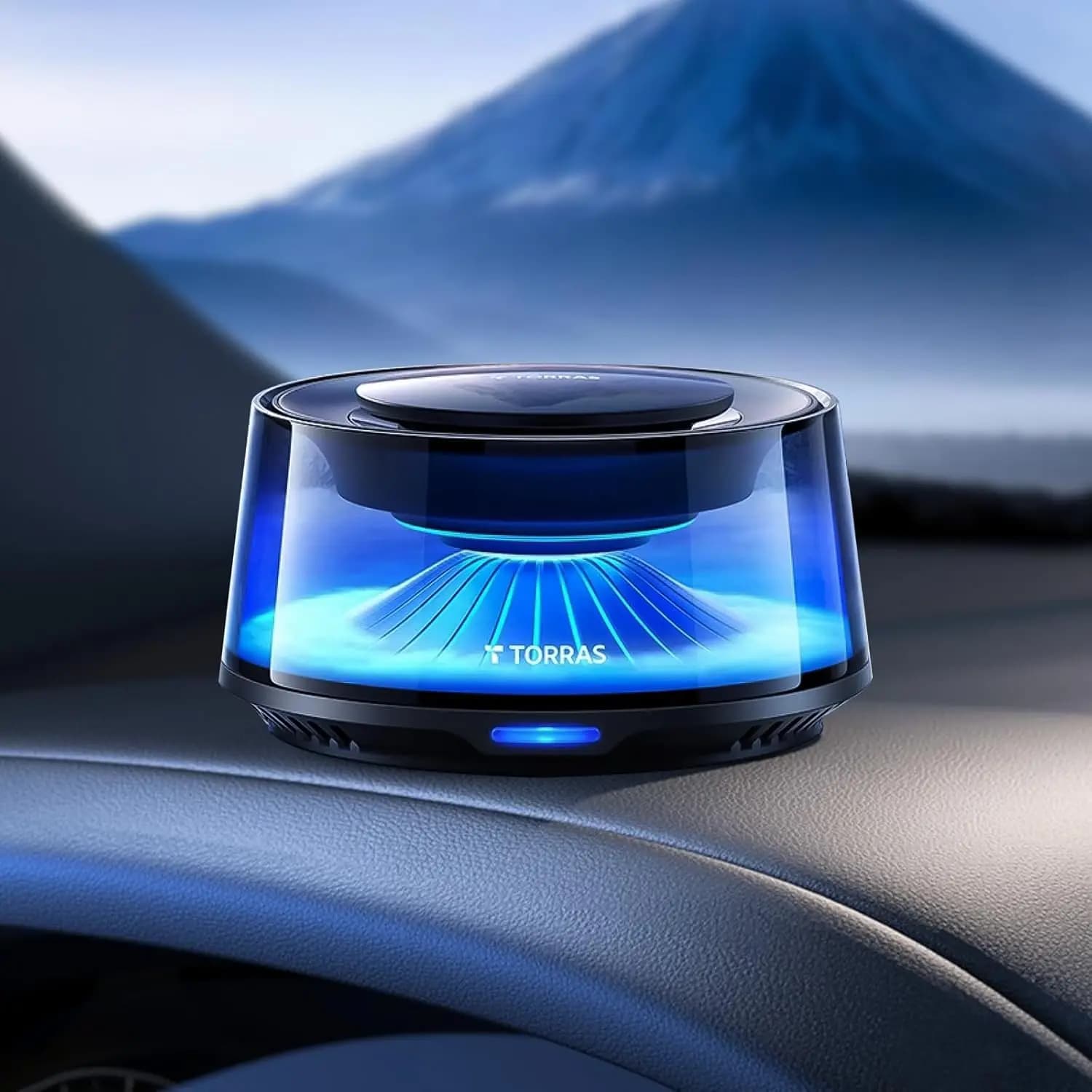 Smart Car Deodorant with Auto ON/OFF function, White Musk Perfume and Cherry Flowers, Duration 4 Months